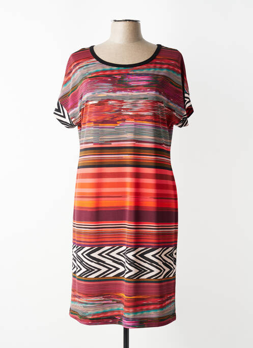 Robe courte manches courtes manches courtes orange TELMAIL femme