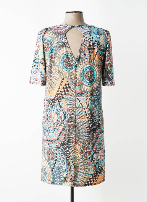 Robe courte manches courtes manches courtes bleu GEVANA femme