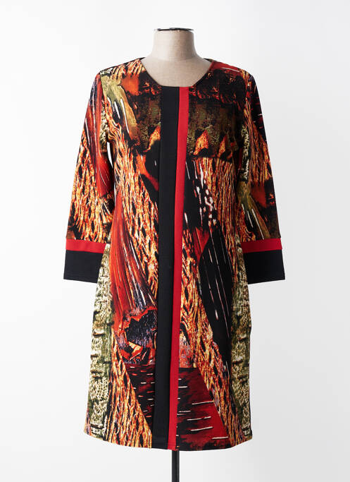 Gilet manches longues coupe cintrée orange GEVANA femme