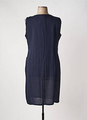 Robe mi-longue sans manche sans manche bleu DIANE LAURY femme