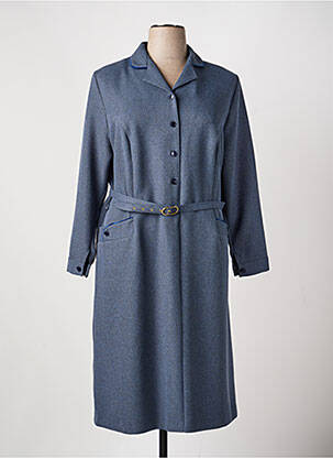 Robe mi-longue manches longues manches longues bleu 20/20 femme