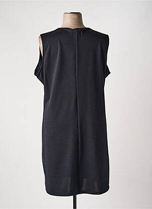 Robe mi-longue sans manche sans manche noir VETISTYLE femme