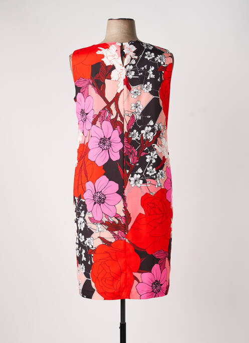 Robe mi-longue coupe fluide sans manche rouge TELMAIL femme