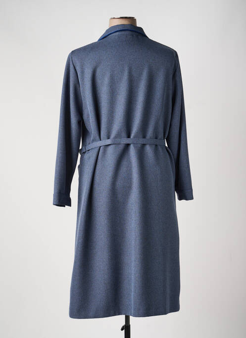 Robe mi-longue manches longues manches longues bleu 20/20 femme