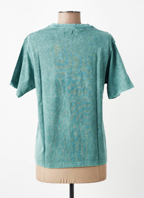 T-shirt imprimé fantaisie manches courtes vert ROSE GARDEN femme