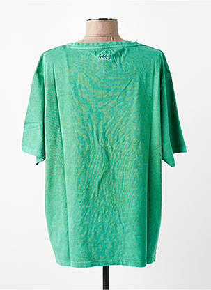 T-shirt coupe droite manches courtes vert ROSE GARDEN femme