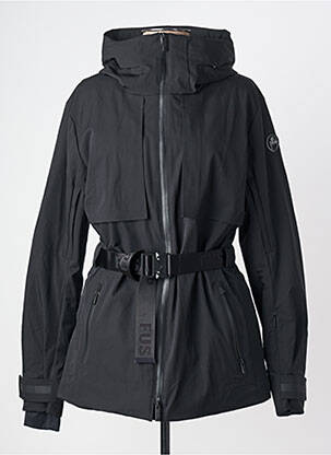 Doudoune poches a capuche noir FUSALP femme
