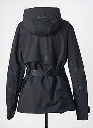 Doudoune poches a capuche noir FUSALP femme