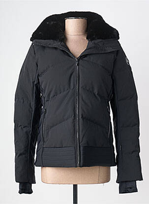 Doudoune manches longues a capuche noir FUSALP femme