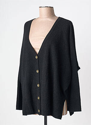 Gilet manches longues stretch noir ABSOLUT CASHMERE femme