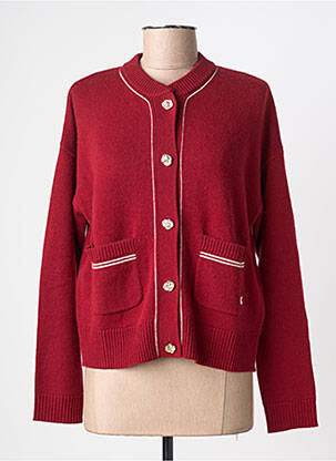 Gilet manches longues stretch rouge ABSOLUT CASHMERE femme