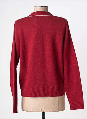 Gilet manches longues stretch rouge ABSOLUT CASHMERE femme