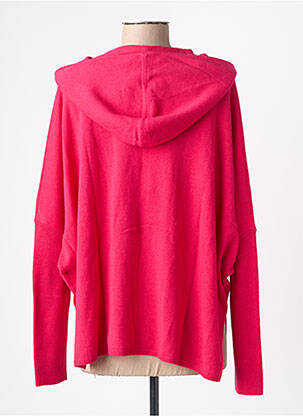Gilet manches longues maille souple et aérée rose ABSOLUT CASHMERE femme