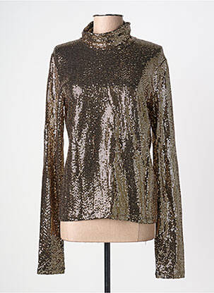 Top coupe cintrée manches longues or ESSENTIEL ANTWERP femme