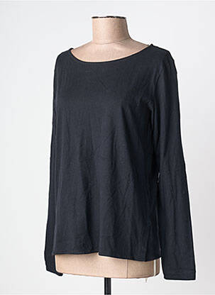 T-shirt manches longues manches longues noir MAJESTIC FILATURES femme