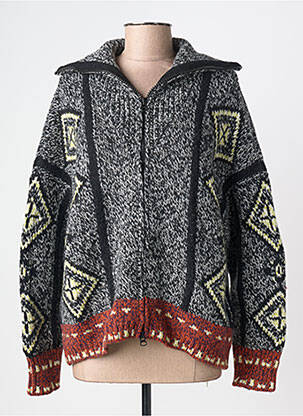 Gilet manches longues stretch gris BA&SH femme