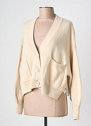 Gilet manches longues stretch beige SESSUN femme