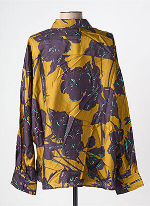 Chemisier imprimé fleurs manches longues jaune ESSENTIEL ANTWERP femme