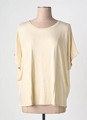 Top stretch manches courtes or MAJESTIC FILATURES femme