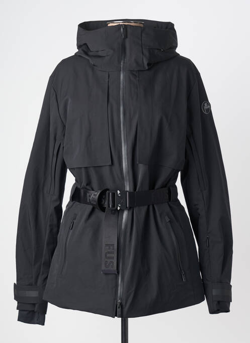 Doudoune poches a capuche noir FUSALP femme