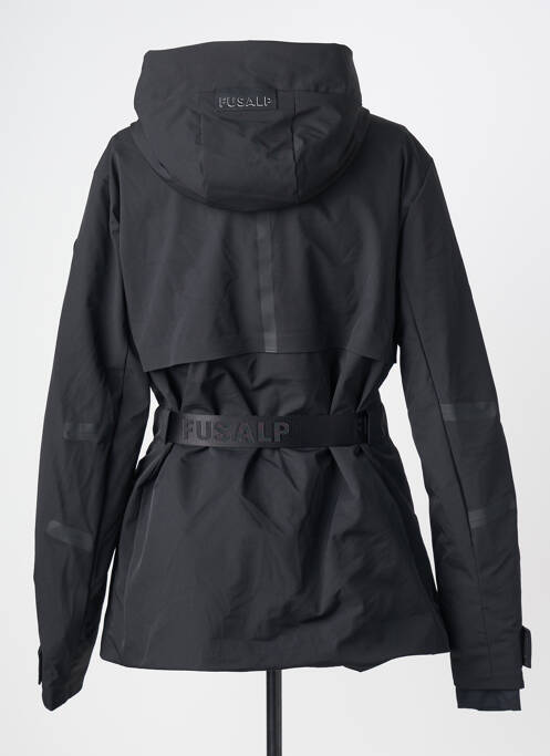 Doudoune poches a capuche noir FUSALP femme