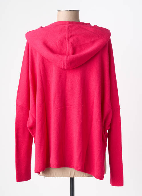 Gilet manches longues maille souple et aérée rose ABSOLUT CASHMERE femme