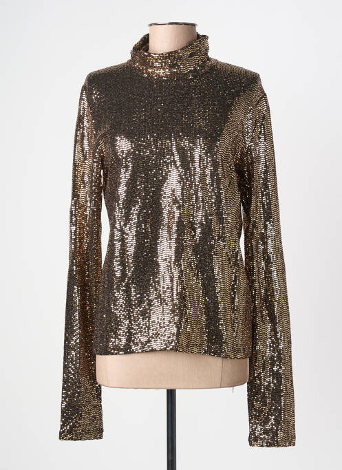 Top coupe cintrée manches longues or ESSENTIEL ANTWERP femme