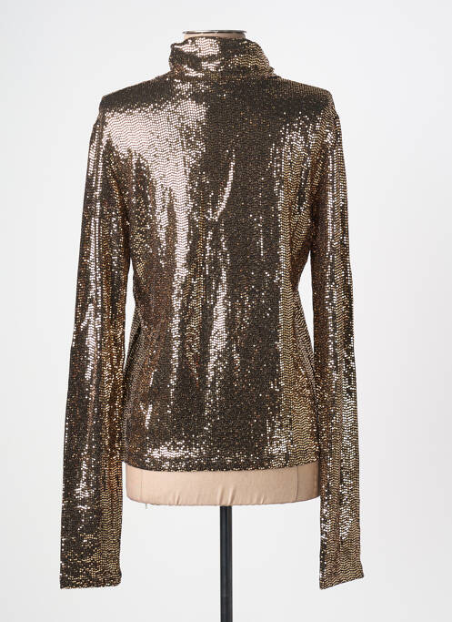 Top coupe cintrée manches longues or ESSENTIEL ANTWERP femme