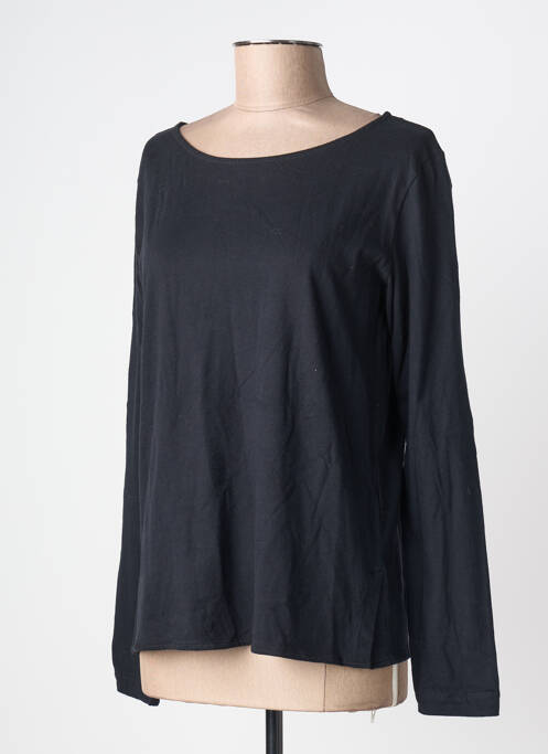 T-shirt manches longues manches longues noir MAJESTIC FILATURES femme