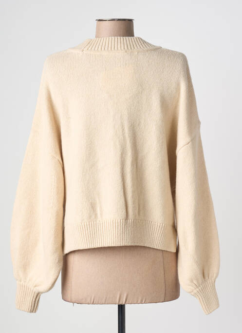Gilet manches longues stretch beige SESSUN femme