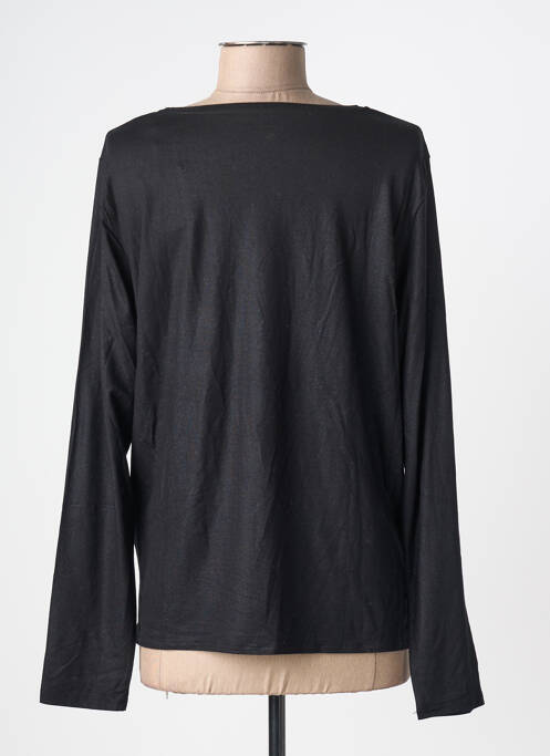 T-shirt manches longues manches longues noir MAJESTIC FILATURES femme
