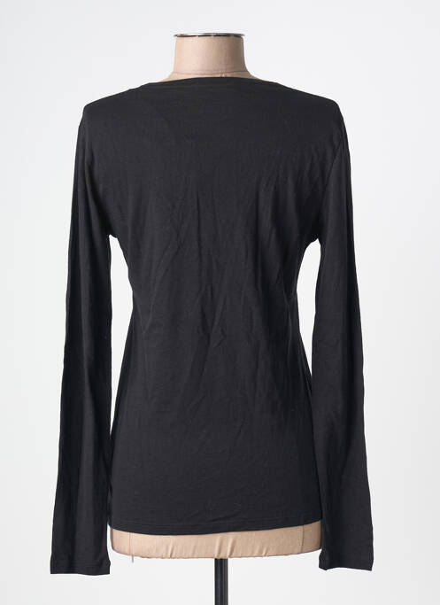 T-shirt manches longues manches longues noir MAJESTIC FILATURES femme