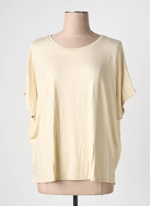 Top stretch manches courtes or MAJESTIC FILATURES femme