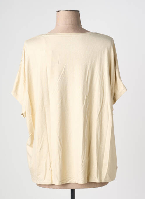 Top stretch manches courtes or MAJESTIC FILATURES femme