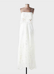 Robe longue sans manche sans manche blanc BA&SH femme