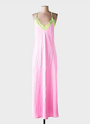 Robe longue coupe cintrée fines bretelles rose ESSENTIEL ANTWERP femme