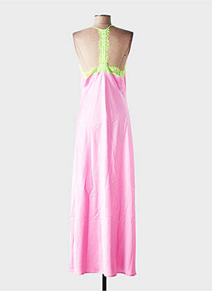 Robe longue coupe cintrée fines bretelles rose ESSENTIEL ANTWERP femme