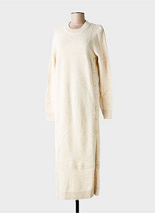 Robe pull coupe droite manches longues beige BA&SH femme