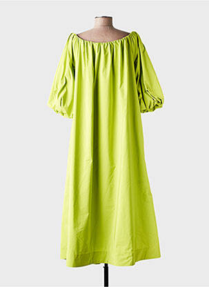 Robe longue manches courtes manches courtes vert ESSENTIEL ANTWERP femme