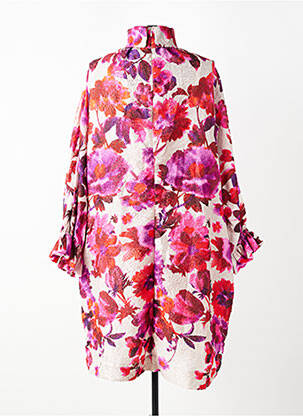 Robe mi-longue imprimé fantaisie manches longues rose ESSENTIEL ANTWERP femme