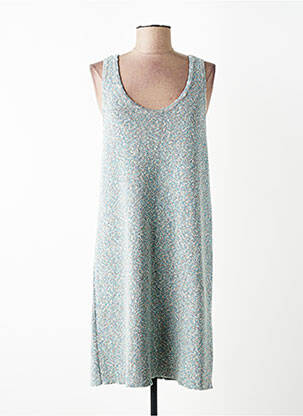 Robe mi-longue sans manche sans manche bleu AMERICAN VINTAGE femme