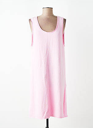 Robe mi-longue sans manche sans manche rose AMERICAN VINTAGE femme