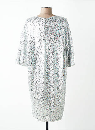 Robe mi-longue manches 3/4 manches 3/4 argent ESSENTIEL ANTWERP femme