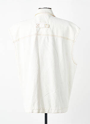 Veste casual coupe droite blanc AMERICAN VINTAGE femme
