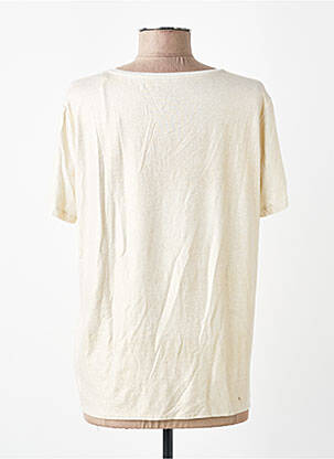 T-shirt coupe droite manches courtes or MAJESTIC FILATURES femme