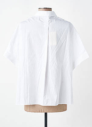 Chemisier manches courtes manches courtes blanc SESSUN femme