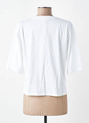 T-shirt coupe droite manches courtes blanc SESSUN femme