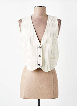 Gilet sans manche doublure beige BA&SH femme