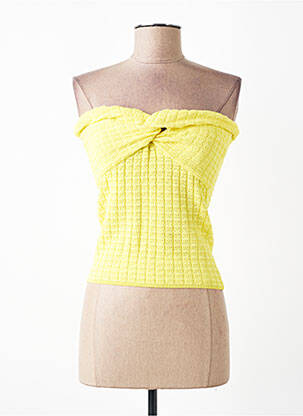 Top coupe cintrée sans manche jaune ESSENTIEL ANTWERP femme