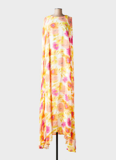 Robe longue imprimé fantaisie sans manche jaune ESSENTIEL ANTWERP femme